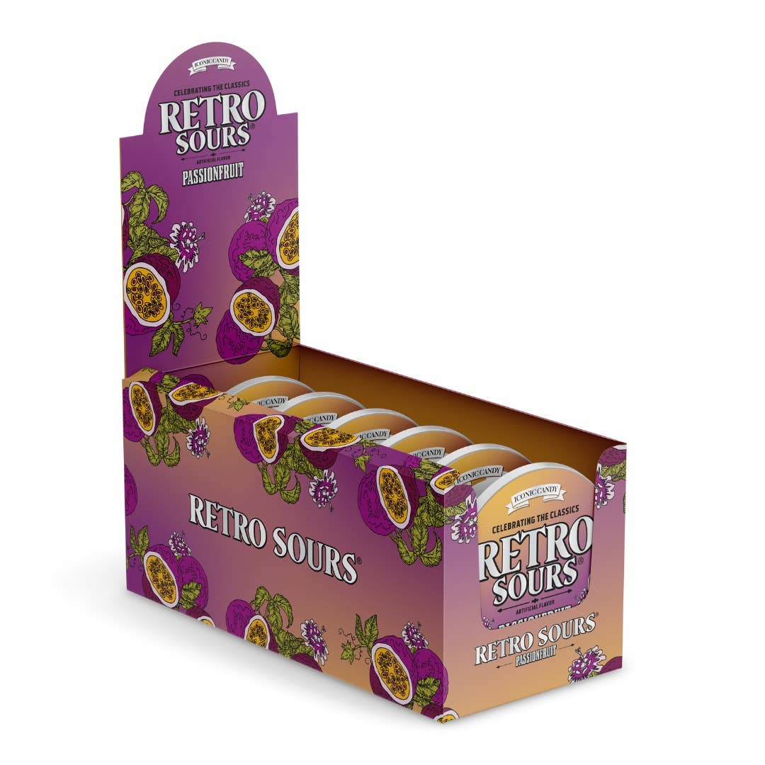 Retro Sours Passionfruit Hard Candy 2.12 oz