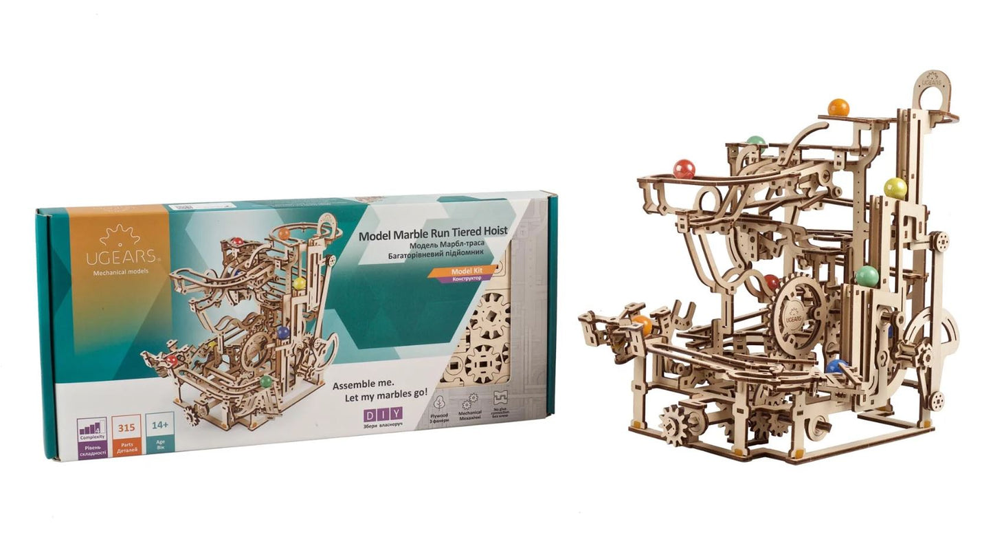 U-GEARS MODEL MARBLE RUN TIERED HOIST