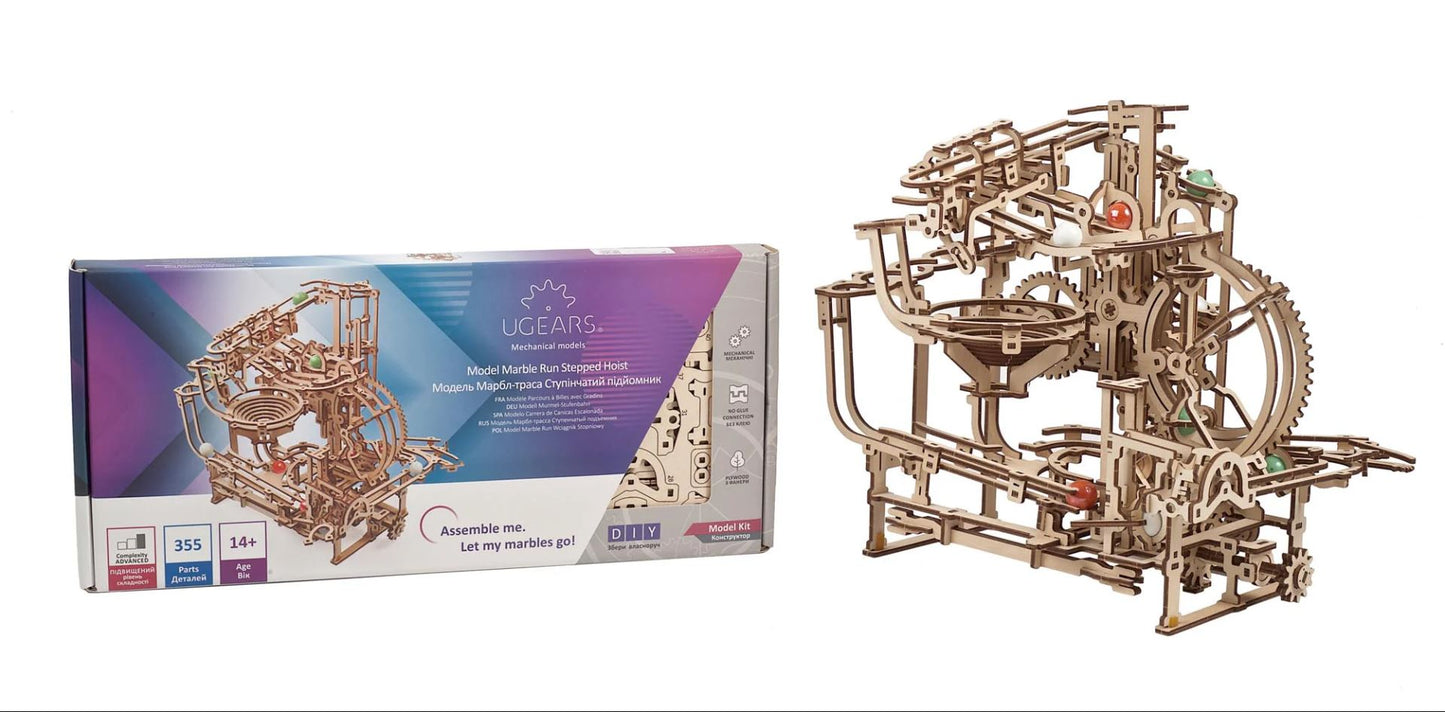 U-GEARS MARBLE RUN STEPPED HOIST