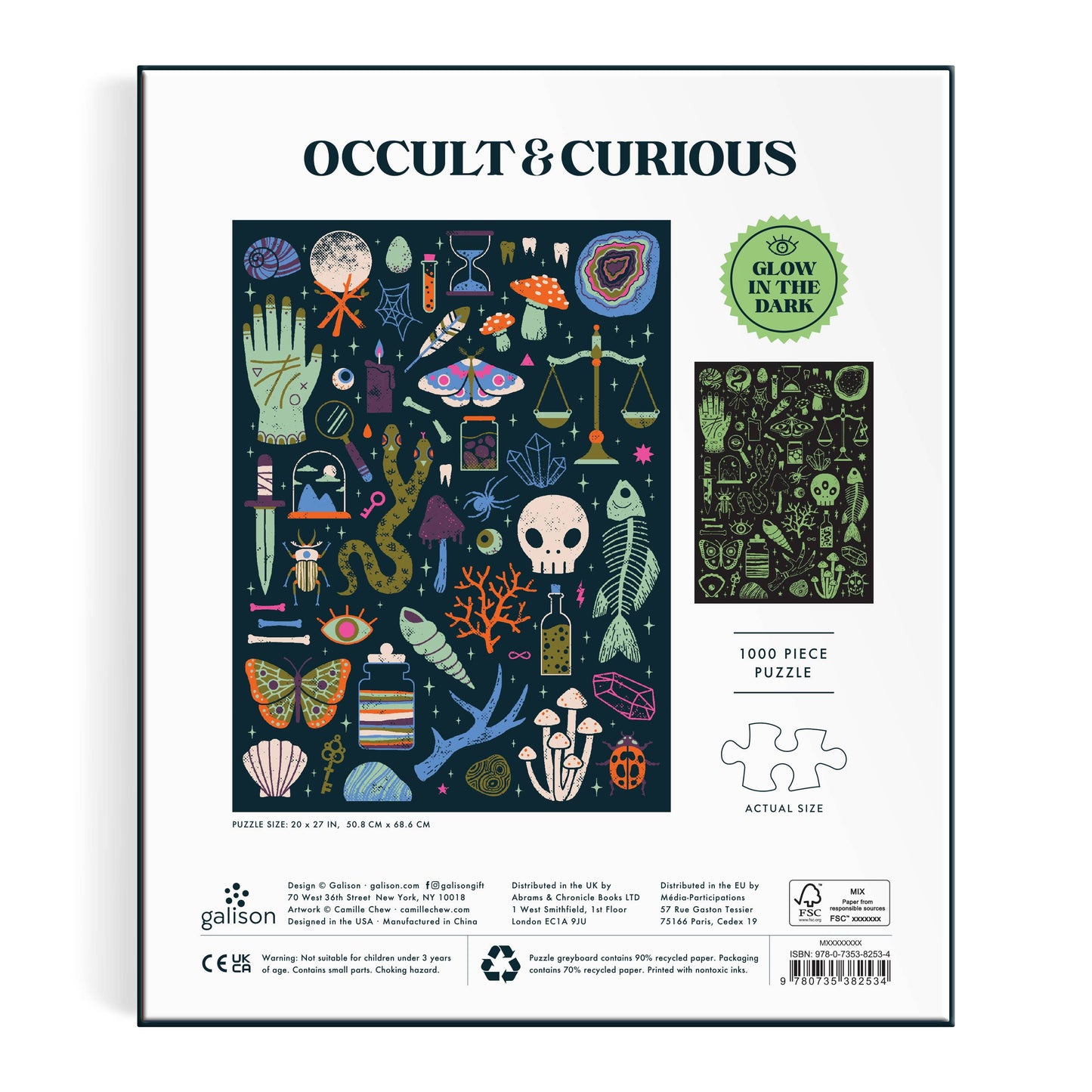 Occult and Curious 1000 Piece Glow in the Dark Puzzle
