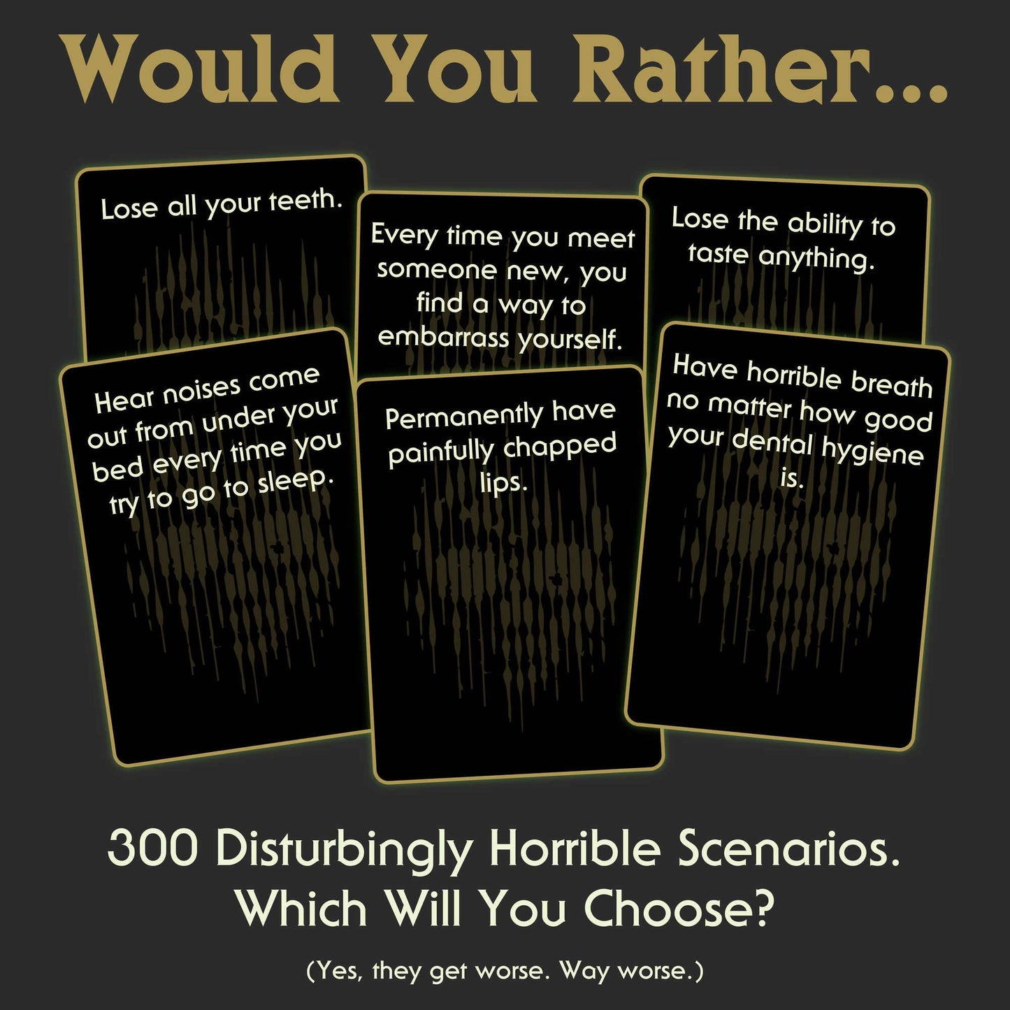I Choose Death Would-You-Rather Card Game (Glow-in-the-Dark)