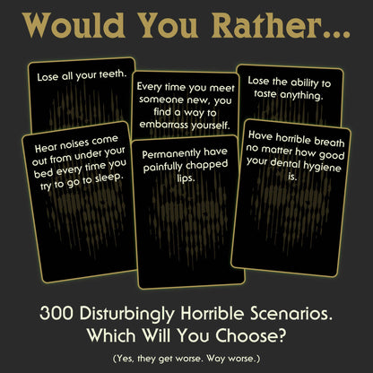 I Choose Death Would-You-Rather Card Game (Glow-in-the-Dark)