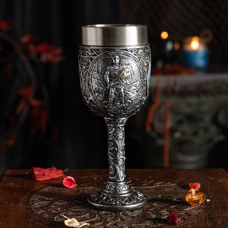Medieval Knight Wine Goblet