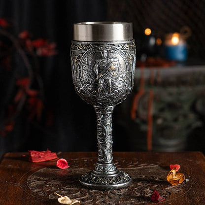 Medieval Knight Wine Goblet