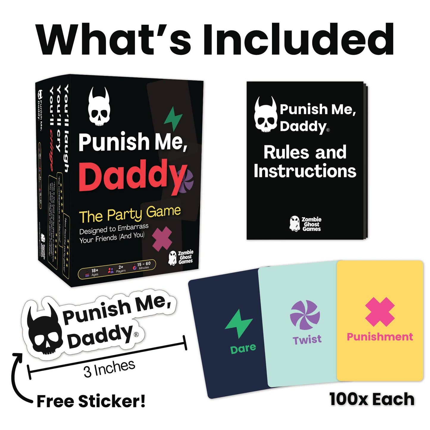Punish Me, Daddy Party Game with Over 1,000,000 Combinations