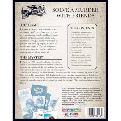 Death By Chocolate-Murder Mystery Party