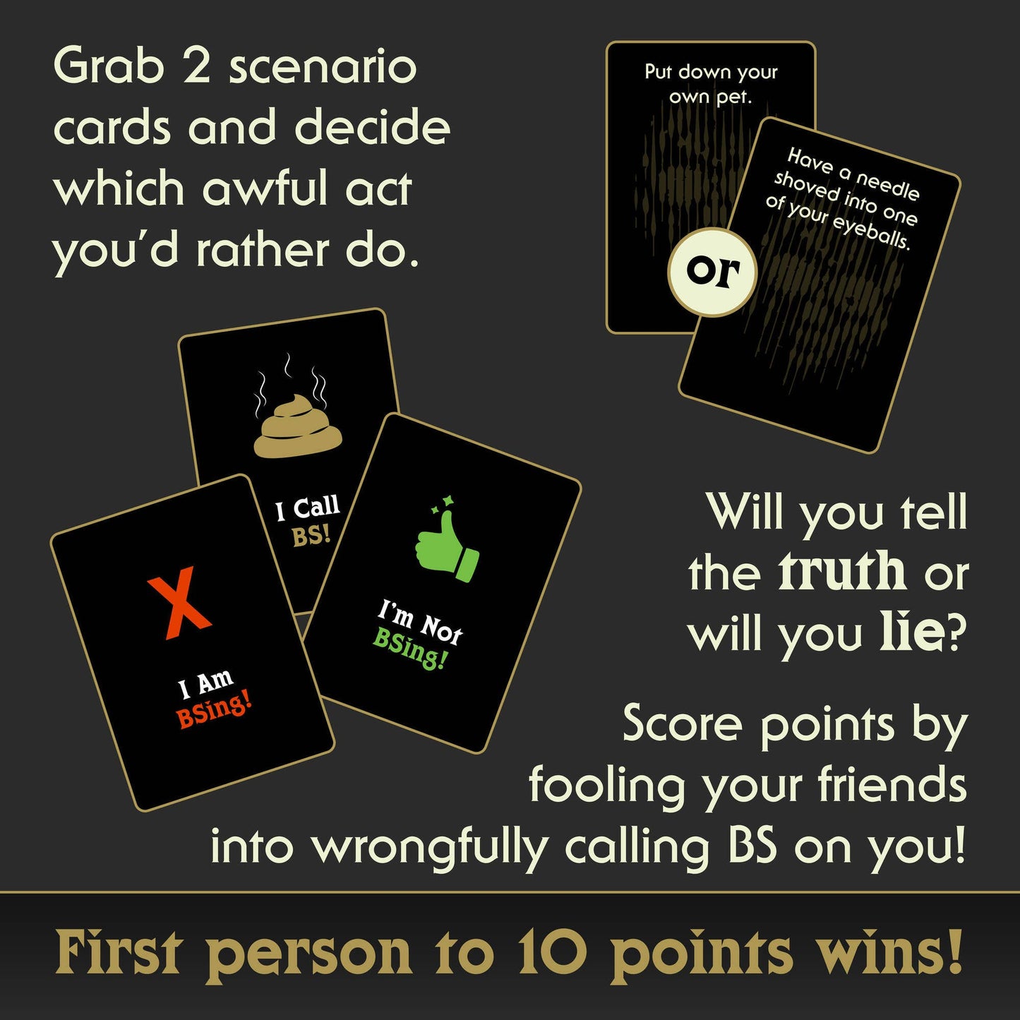 I Choose Death Would-You-Rather Card Game (Glow-in-the-Dark)