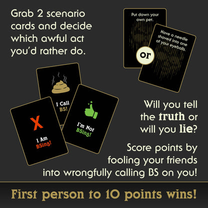 I Choose Death Would-You-Rather Card Game (Glow-in-the-Dark)