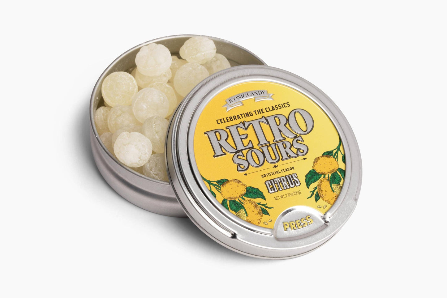 Retro Sours Citrus 60 Gram Tin